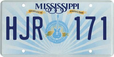 MS license plate HJR171