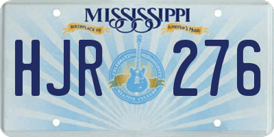 MS license plate HJR276