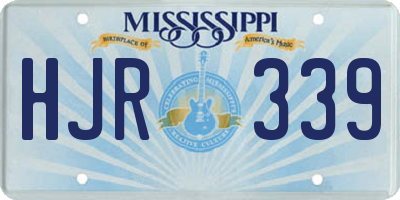 MS license plate HJR339