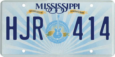 MS license plate HJR414