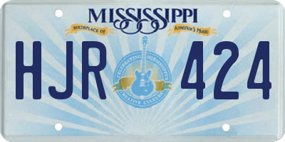 MS license plate HJR424