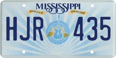 MS license plate HJR435