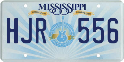 MS license plate HJR556