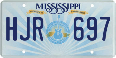 MS license plate HJR697