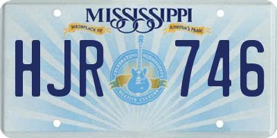 MS license plate HJR746