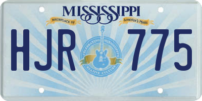 MS license plate HJR775