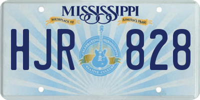MS license plate HJR828