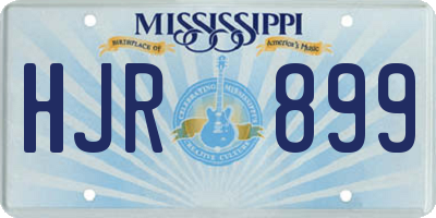 MS license plate HJR899