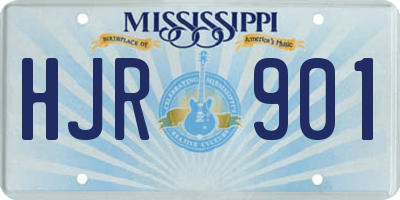 MS license plate HJR901