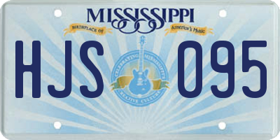 MS license plate HJS095