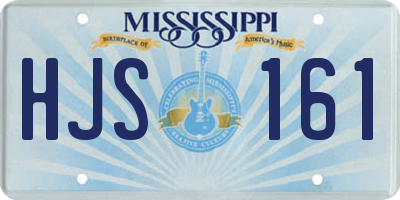 MS license plate HJS161