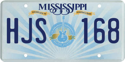 MS license plate HJS168