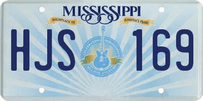 MS license plate HJS169