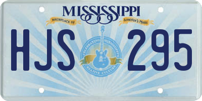 MS license plate HJS295