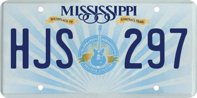 MS license plate HJS297