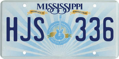 MS license plate HJS336