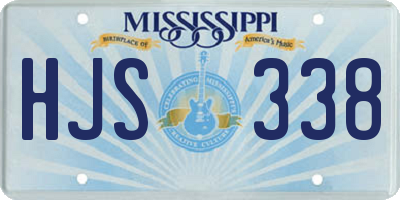 MS license plate HJS338