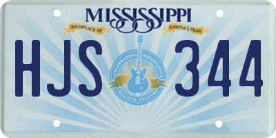MS license plate HJS344