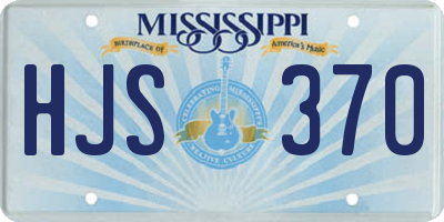 MS license plate HJS370