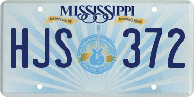 MS license plate HJS372