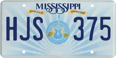 MS license plate HJS375