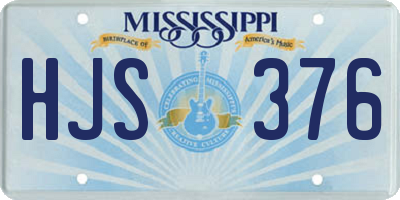 MS license plate HJS376