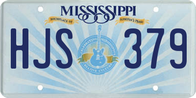 MS license plate HJS379