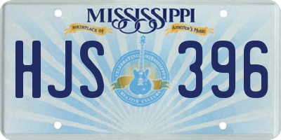 MS license plate HJS396