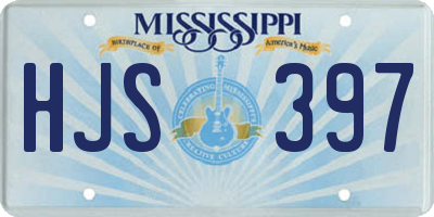 MS license plate HJS397