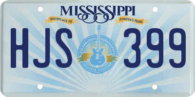 MS license plate HJS399