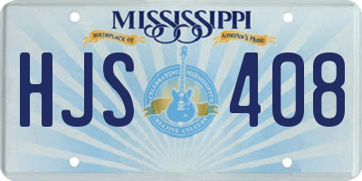 MS license plate HJS408