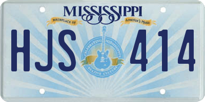 MS license plate HJS414