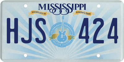 MS license plate HJS424