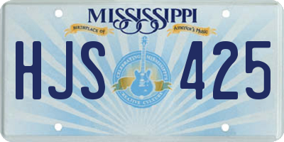 MS license plate HJS425