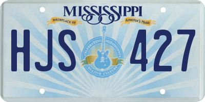 MS license plate HJS427