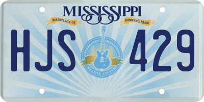 MS license plate HJS429