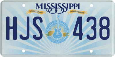 MS license plate HJS438