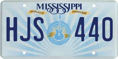 MS license plate HJS440