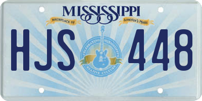 MS license plate HJS448