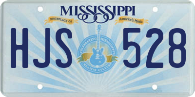 MS license plate HJS528