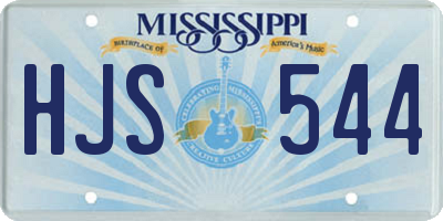 MS license plate HJS544