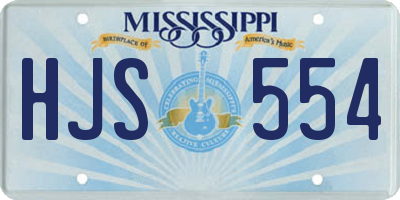 MS license plate HJS554