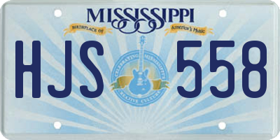 MS license plate HJS558