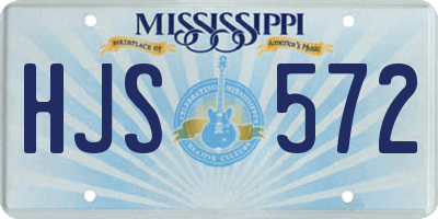 MS license plate HJS572