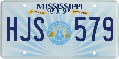 MS license plate HJS579