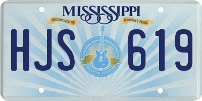 MS license plate HJS619