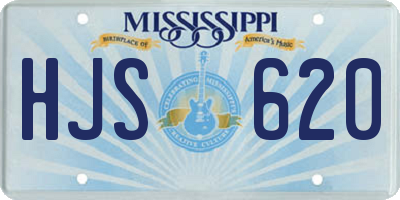 MS license plate HJS620