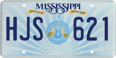 MS license plate HJS621