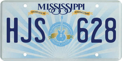 MS license plate HJS628