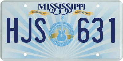 MS license plate HJS631